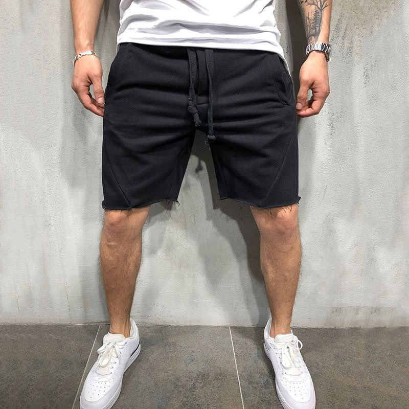 jogging shorts for men Sports Pants Men Workout Running Training Pants Solid Color Fifth Pants
