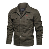 Men's Outdoor Windproof Coat Men's Casual Jacket Casual Large Size Air Force Turn-down Collar Coat Men