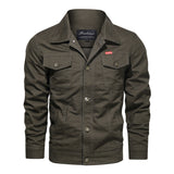 Men's Outdoor Windproof Coat Men's Casual Jacket Casual Large Size Air Force Turn-down Collar Coat Men
