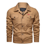 Men's Outdoor Windproof Coat Men's Casual Jacket Casual Large Size Air Force Turn-down Collar Coat Men