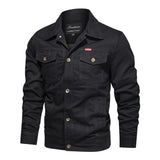 Men's Outdoor Windproof Coat Men's Casual Jacket Casual Large Size Air Force Turn-down Collar Coat Men