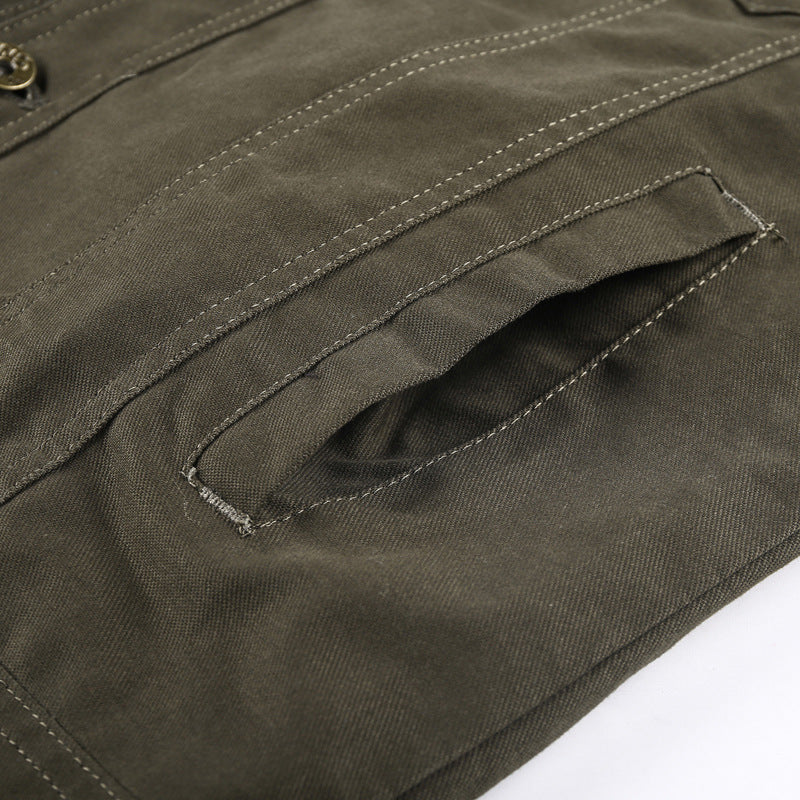 Men's Outdoor Windproof Coat Men's Casual Jacket Casual Large Size Air Force Turn-down Collar Coat Men