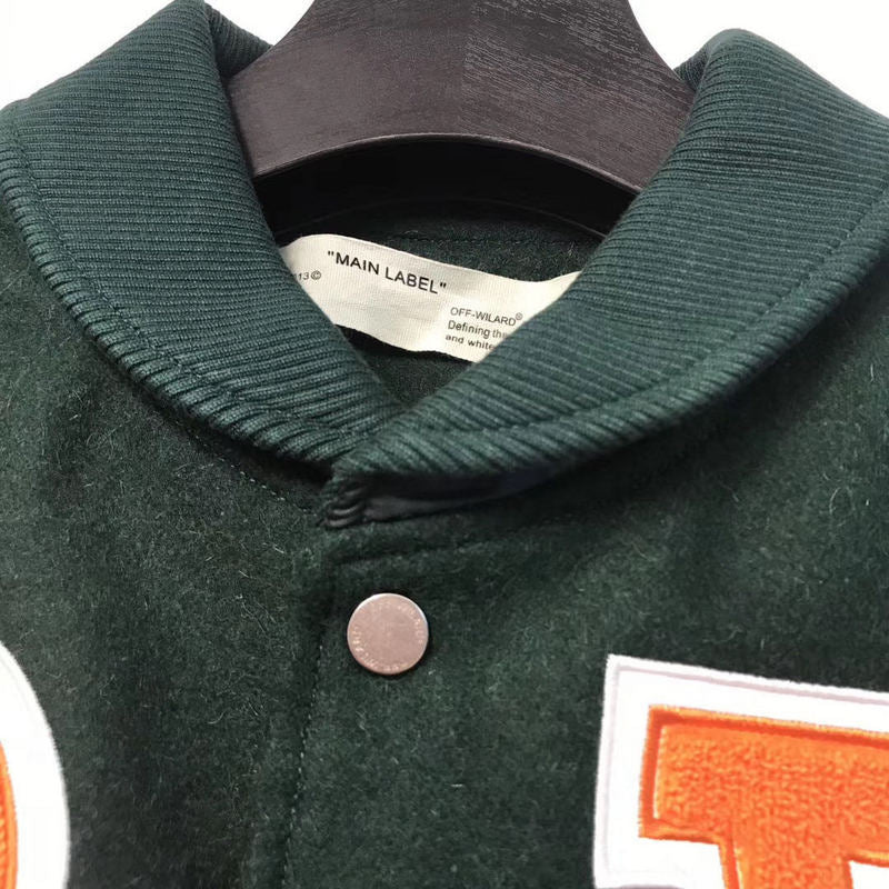Varsity Jacket for Men Baseball Jackets Men's Arrow Print Jacket Color Matching Baseball Jacket