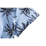 Men's Clothing Hawaiian Floral Men's Short Sleeve Fashion Printing Coconut Tree Casual plus Size Retro Sports Men Shirt