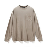 Men's Autumn and Winter Vest Retro plus Size Sports Loose Long Sleeve T-shirt Men Top