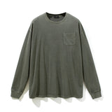 Men's Autumn and Winter Vest Retro plus Size Sports Loose Long Sleeve T-shirt Men Top