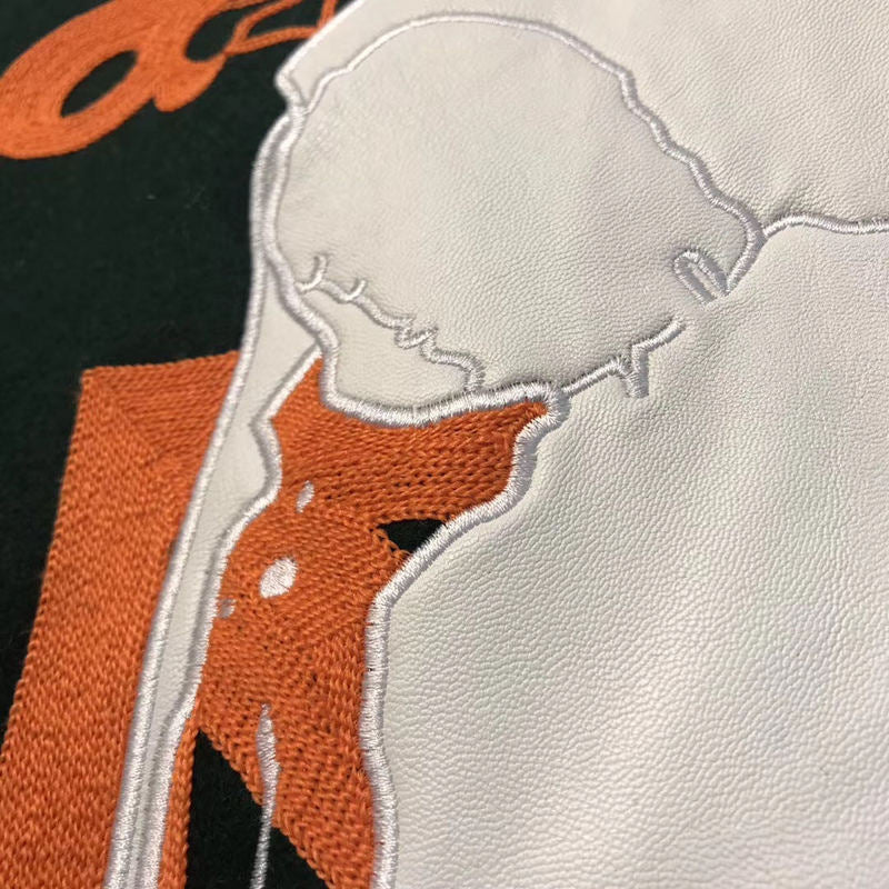 Varsity Jacket for Men Baseball Jackets Men's Arrow Print Jacket Color Matching Baseball Jacket