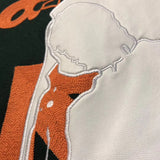 Varsity Jacket for Men Baseball Jackets Men's Arrow Print Jacket Color Matching Baseball Jacket