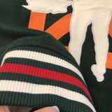 Varsity Jacket for Men Baseball Jackets Men's Arrow Print Jacket Color Matching Baseball Jacket