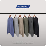 Men's Autumn and Winter Vest Retro plus Size Sports Loose Long Sleeve T-shirt Men Top