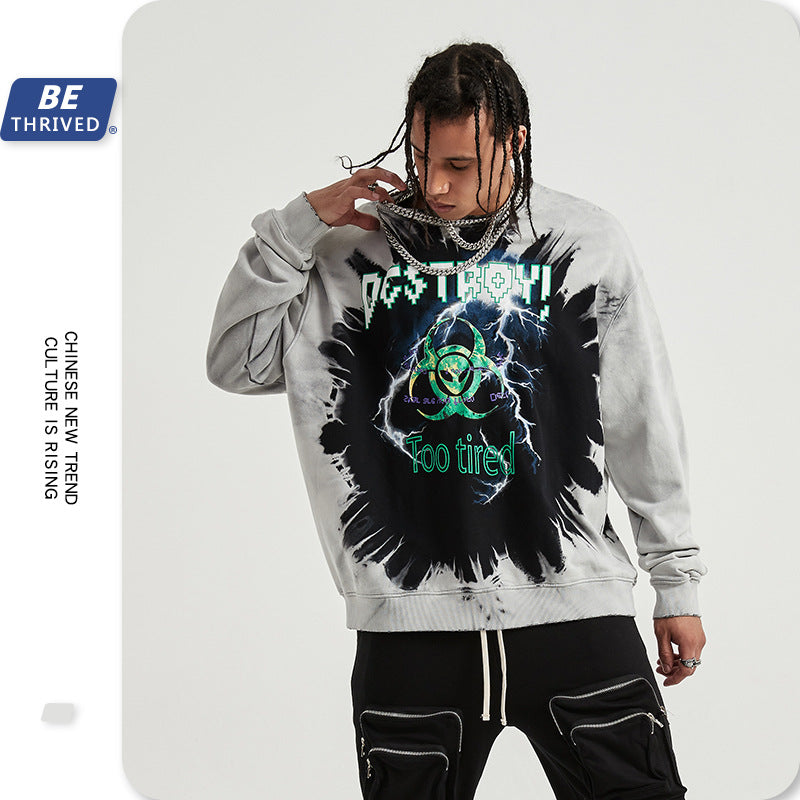 Men's Autumn and Winter plus Size Retro Sports Coat Men's Clothing Jacket Long-Sleeved Men Top