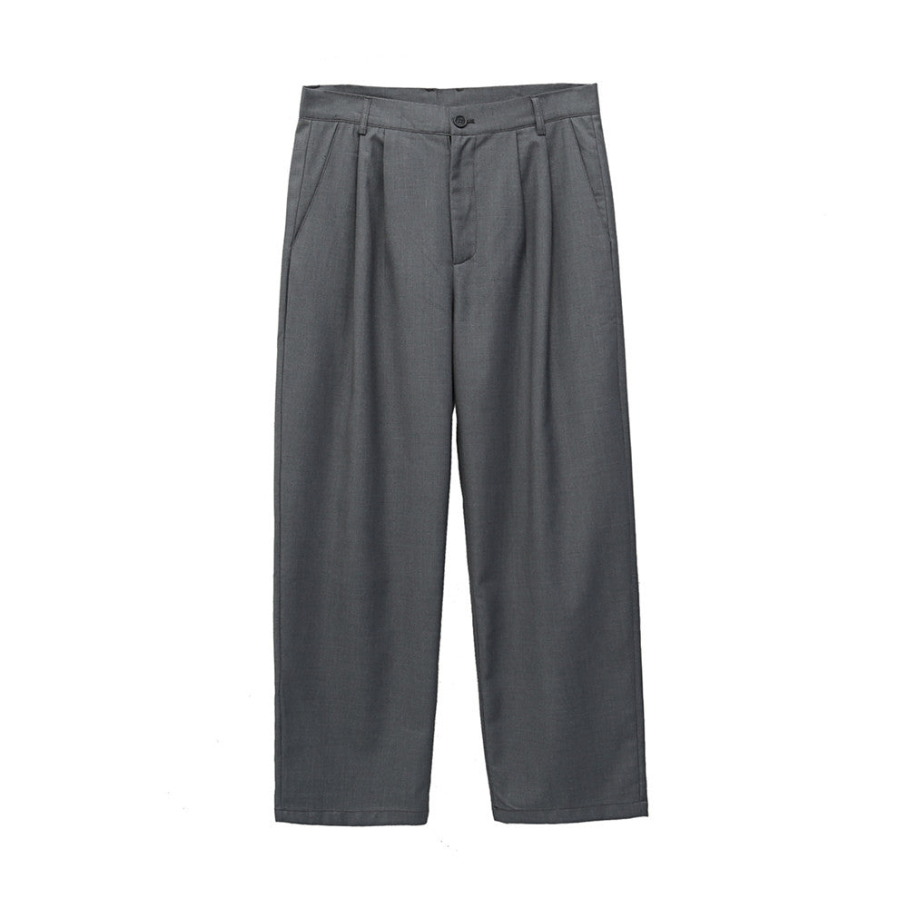 Men's Solid Color plus Size Retro Sports Baggy Straight Trousers Street Trendy Unique Casual Trousers Men Pants