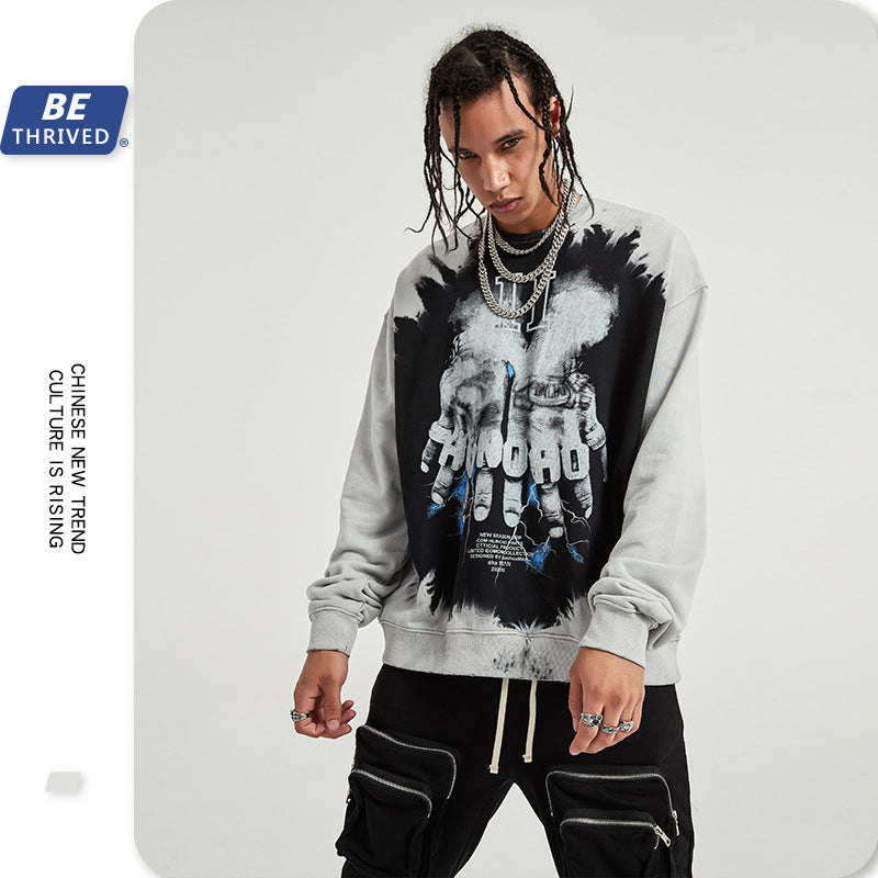 Men's Autumn and Winter Punk plus Size Retro Sports Coat Men's Clothing Men Top