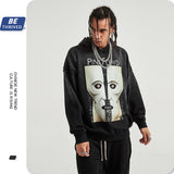 Men's Autumn Coat Retro plus Size Retro Sports Loose Sweater Men Top