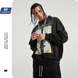 Men's Autumn Coat Retro plus Size Retro Sports Loose Sweater Men Top