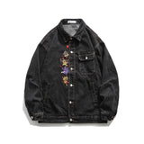 Denim Jacket Men's Fall plus Size Loose Casual Top Men Denim Jacket