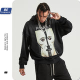 Men's Autumn Coat Retro plus Size Retro Sports Loose Sweater Men Top