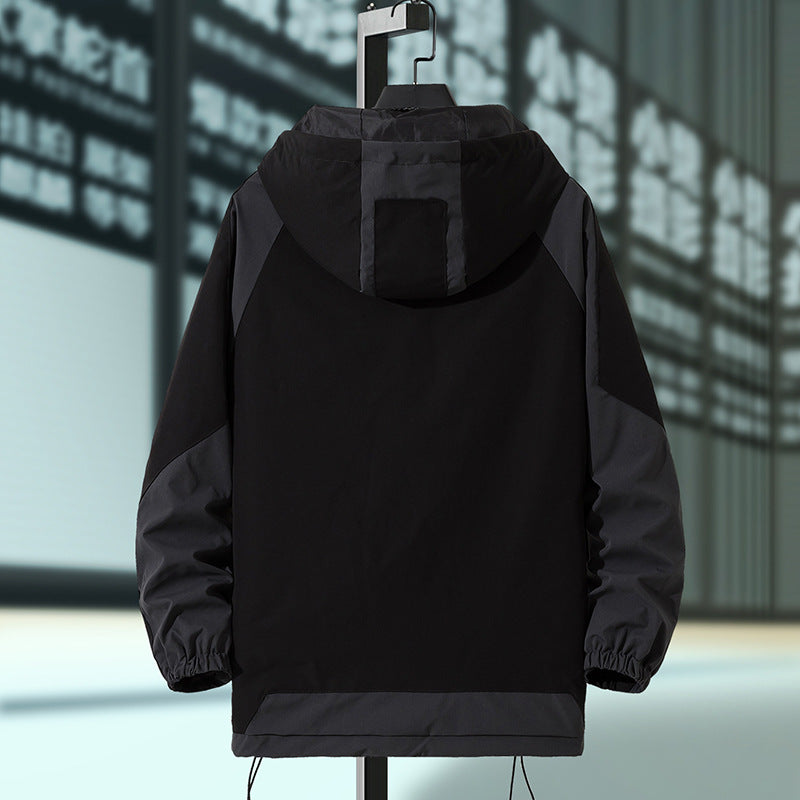 Men Cargo Jacket Men's Spring and Autumn Casual Fashion Work Clothes Coat Men's Clothing Top
