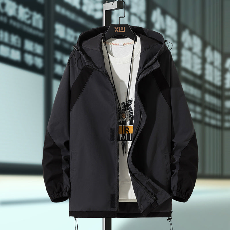 Men Cargo Jacket Men's Spring and Autumn Casual Fashion Work Clothes Coat Men's Clothing Top