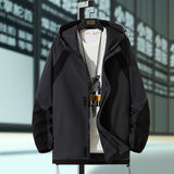 Men Cargo Jacket Men's Spring and Autumn Casual Fashion Work Clothes Coat Men's Clothing Top