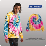 Men's Autumn and Winter plus Size Retro Sports Baggy Coat round Neck Long Sleeve Top Men's Sweater Men Top