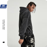 Men's Autumn and Winter Large Size Loose Retro Sports Hooded Sweater Men's Men's Top