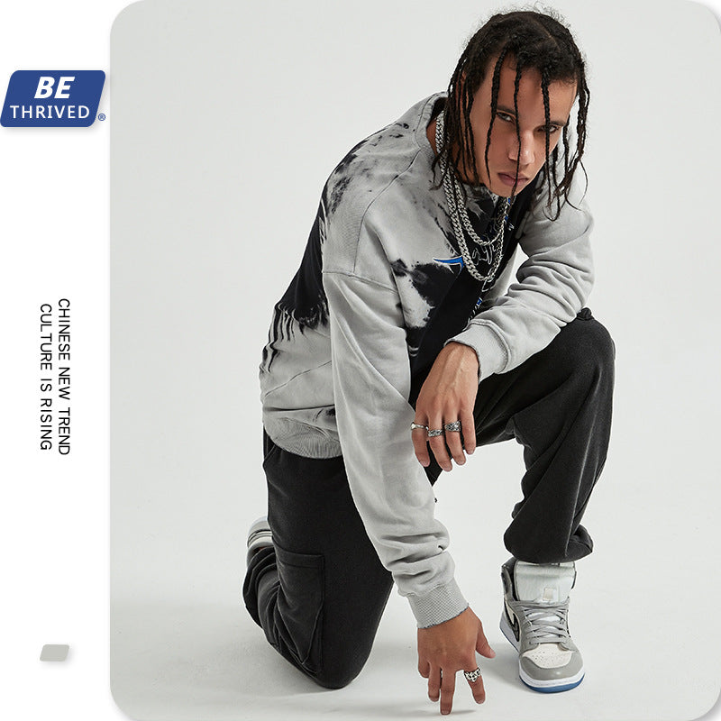 Men's Clothing Coat Top plus Size Loose Sports Autumn and Winter round Neck Sweater Men Infmen Top