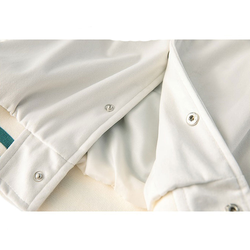 Varsity Jacket for Men Baseball Jackets Men's Spring and Autumn Letters Stand Collar Baseball Uniform Baggy Coat