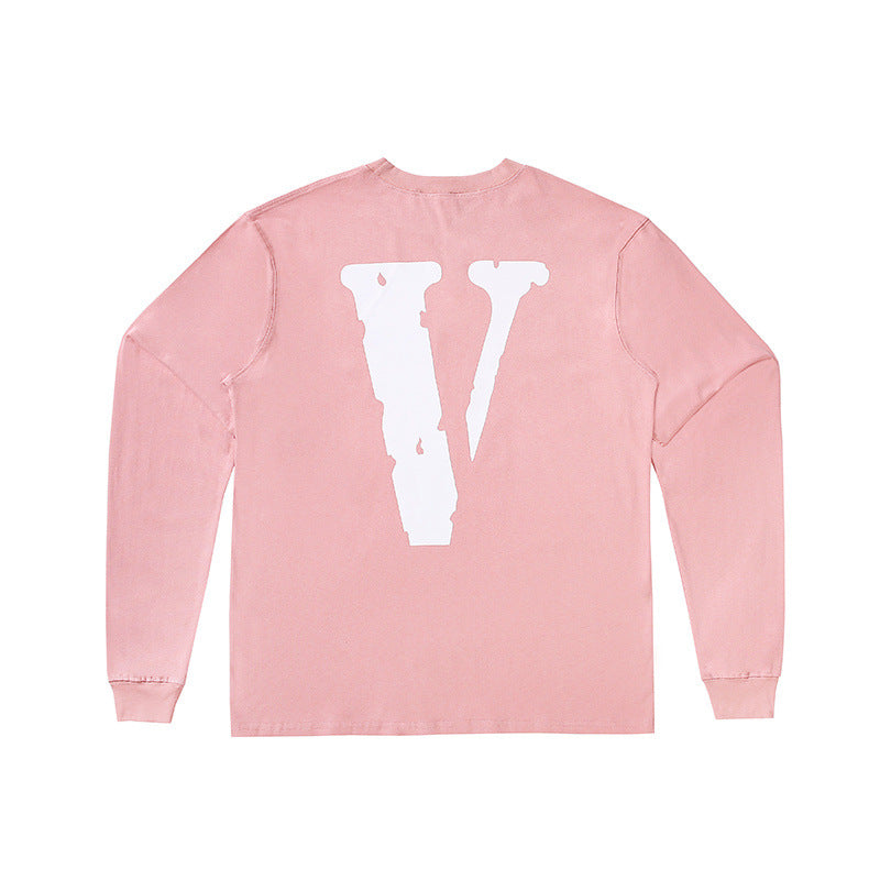 Vlone Sweatshirt Spring and Autumn Printed Long Sleeve Men and Women AllMatching Sweater