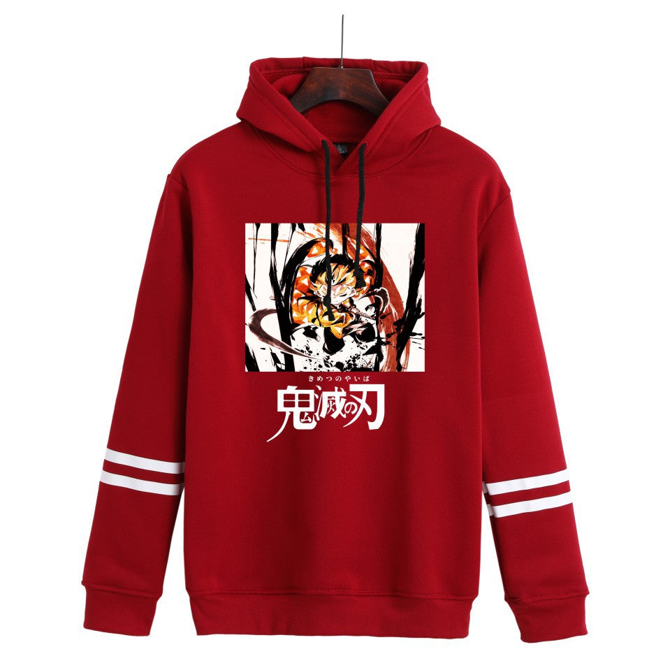 Demon Slayer Hoodie Sweatshirts Anime Casual Pullover Loose Men's Hooded Sweater
