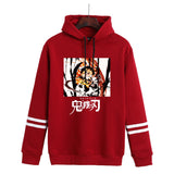 Demon Slayer Hoodie Sweatshirts Anime Casual Pullover Loose Men's Hooded Sweater