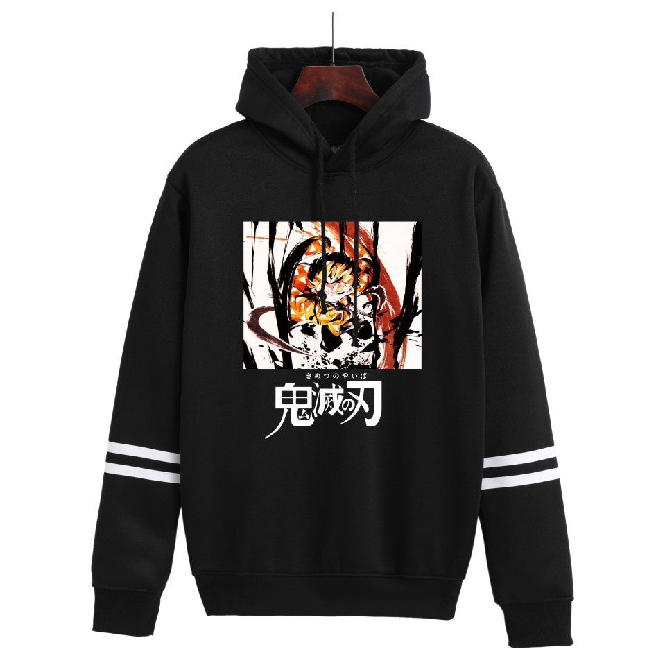 Demon Slayer Hoodie Sweatshirts Anime Casual Pullover Loose Men's Hooded Sweater