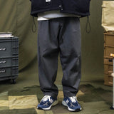 Men's Solid Color Wide-Leg Pants Men's Large Size Sports Retro Trendy Loose Straight Pants Casual Trousers Men Pants