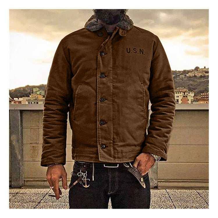 Men's Jacket Solid Color Slim Jacket