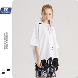 Men's Summer plus Size Loose Sports Top Retro Short Sleeve Outerwear T-shirt Men Top