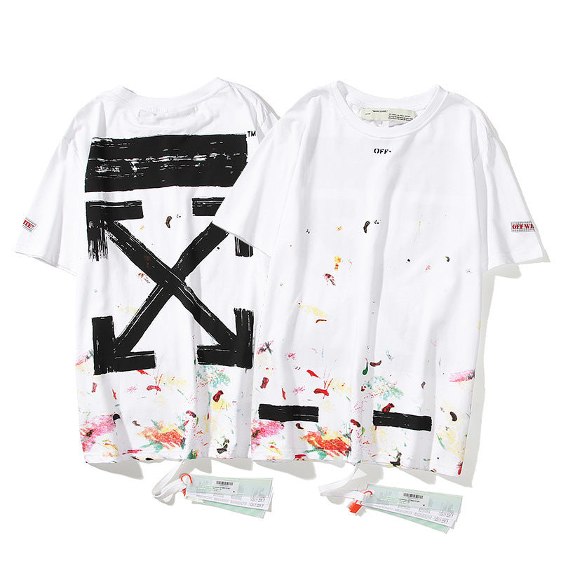 Arrow Short Sleeve Tshirt Casual Plus Size Men'S Clothing Owt