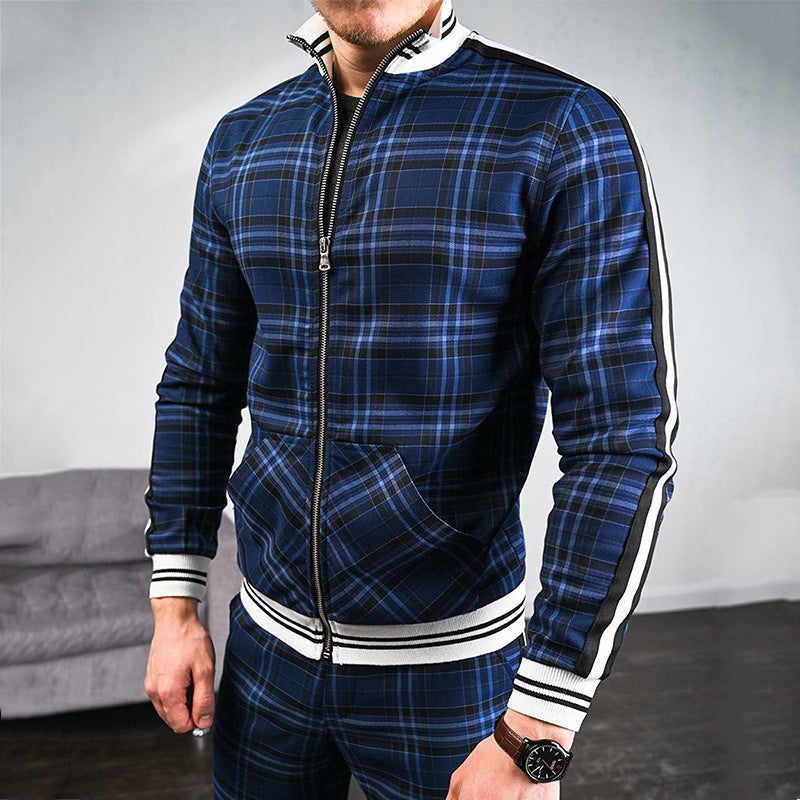 Men Tracksuit Set Jogging Suits Men's Suit Autumn Leisure Men's plus Size Sportswear Two-Piece Suit