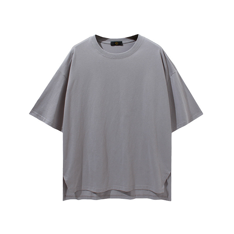 Men's Spring Summer Underwear plus Size Sports Loose Solid Color Short Sleeve T-shirt Men Men Top