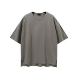 Men's Spring Summer Underwear plus Size Sports Loose Solid Color Short Sleeve T-shirt Men Men Top