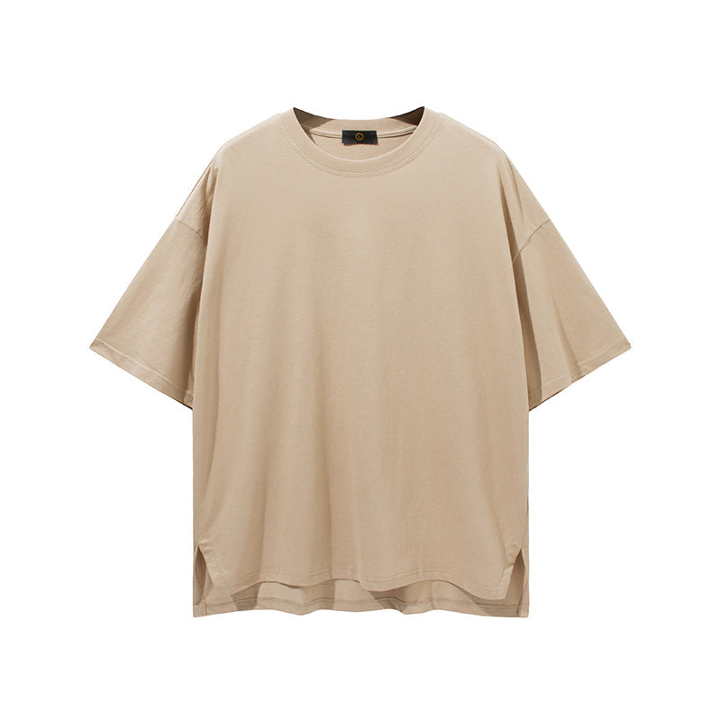 Men's Spring Summer Underwear plus Size Sports Loose Solid Color Short Sleeve T-shirt Men Men Top