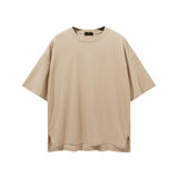 Men's Spring Summer Underwear plus Size Sports Loose Solid Color Short Sleeve T-shirt Men Men Top