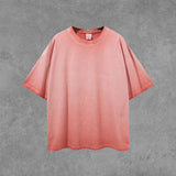 Men's Retro T-shirt High Street plus Size Loose Sports and Leisure Short Sleeve Infmen Top