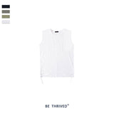 Men's Spring and Summer Large Size Retro Retro Sports Loose Men's Vest T-shirt Custom Men Top