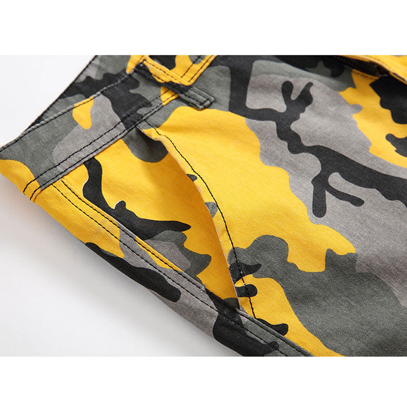 Baggy Jeans Boyfriend Jean Straight Leg Jeans Men's Clothing Camouflage Cargo Pants Pocket plus Size Retro Sports Trousers