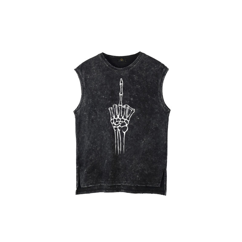 Men's Summer Loose Vest Large Size Loose Leisure Sports T-shirt Men's Men's Top