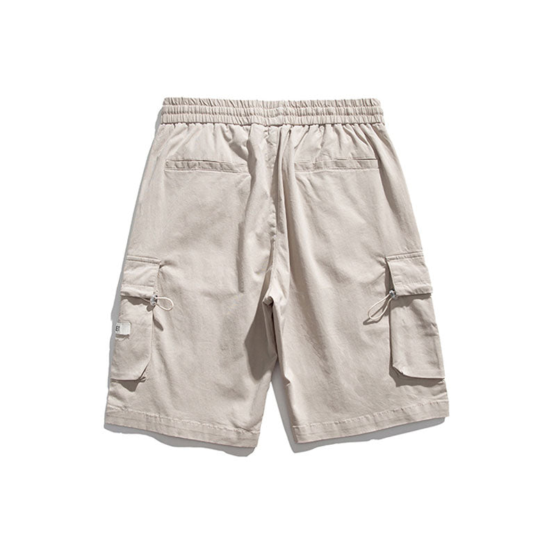 Men Pants Men's Clothes Summer Wear Retro Men's Shorts Casual Loose Two Bags Workwear Fifth Pants Fashion