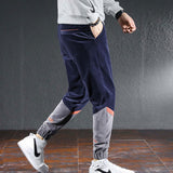 Color Block Men Casual Tapered Pant Men Spring Summer Casual Pant Spring Color Contrast Patchwork Loose Tappered Corduroy Casual Pants Male Men Pant