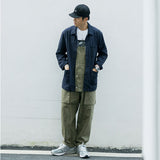 Casual Suspender Trousers Men's Trousers plus Size Retro Sports Trousers Overalls Loose Suspenders Men Denim Overalls