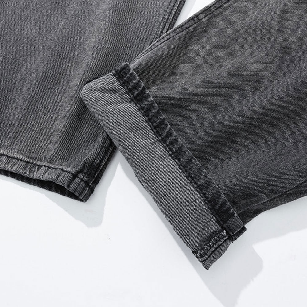 Jeans Men's plus Size Retro Sports Trousers Baggy Straight Trousers Casual Trousers Men Jeans