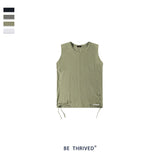 Men's Spring and Summer Large Size Retro Retro Sports Loose Men's Vest T-shirt Custom Men Top